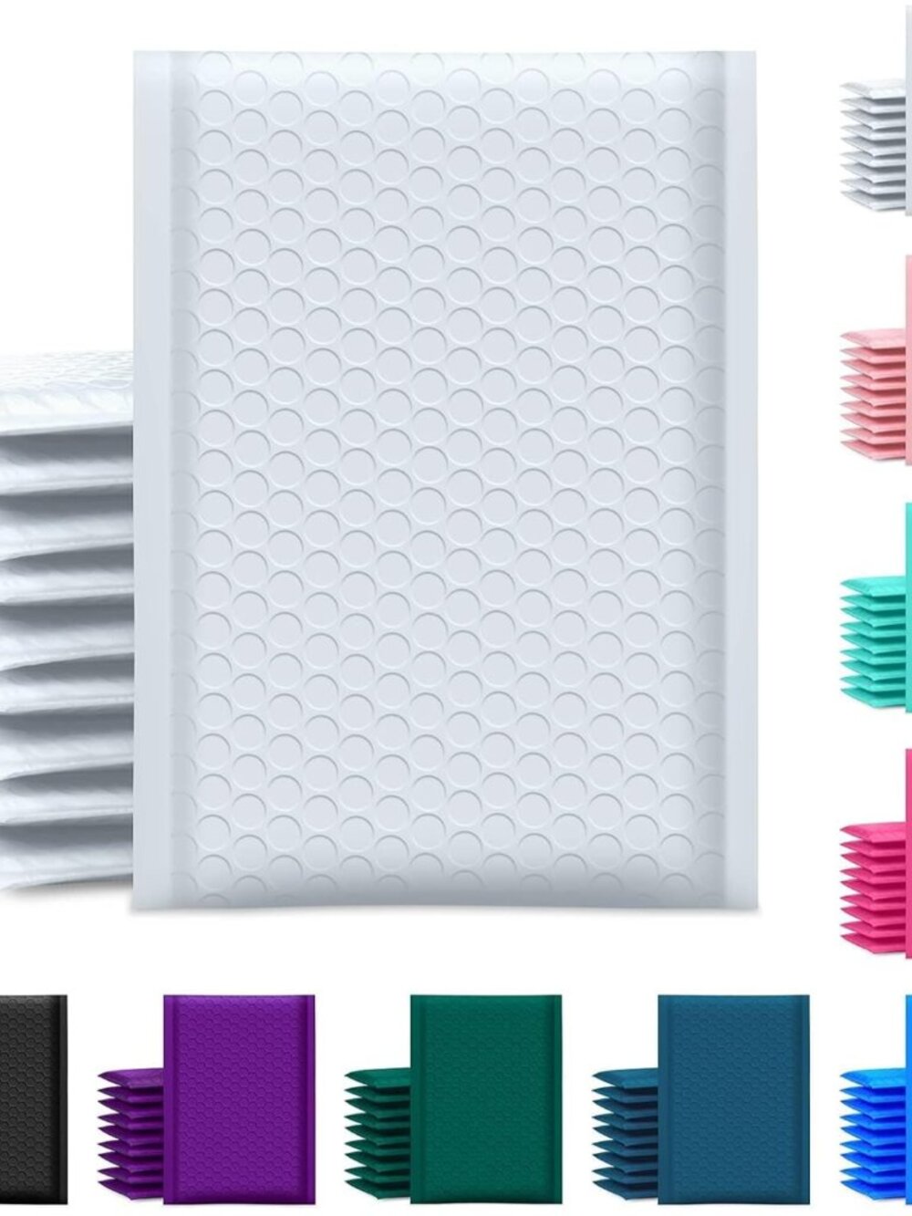 Bubble Mailers 6x10" White Usable Size 6x9" Padded Envelopes 100 Pack